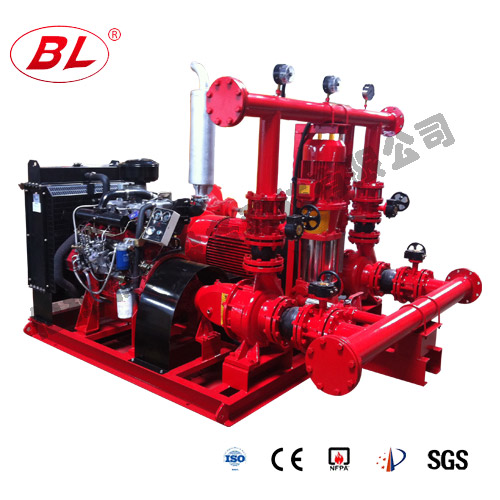 雙動力（lì）柴油機消防泵組